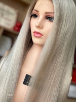 Perruque en cheveux humains SHY HD Lace Front sans colle, lisse et soyeuse, couleur blond clair, avec ligne de cheveux naturelle pour femmes