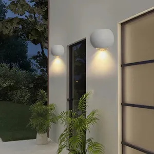 Solar Waterproof Outdoor Light Aluminium Solid Inscribed Copper Outdoor Mini Led Wall Light