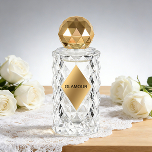 Elegantes y Exclusivos Frascos de Perfume de Vidrio Transparente de 80 ml, Cilíndricos, Vacíos, con Pulverizador - Product Image 5