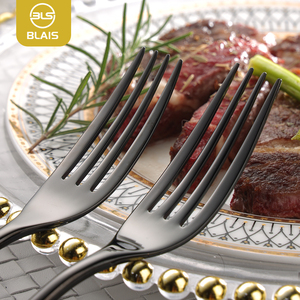 Quảng châu chất lượng cao Shiny Đen Thép không gỉ thiết lập dao kéo <span class=keywords><strong>1810</strong></span> khách sạn nhà hàng muỗng nĩa <span class=keywords><strong>Flatware</strong></span> cho Đảng dịp - Product Image 5