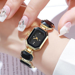 <span class=keywords><strong>Orologio</strong></span> <span class=keywords><strong>da</strong></span> <span class=keywords><strong>Polso</strong></span> di Lusso a Cubo per Ragazze con Grande Pietra Preziosa Colorata Cassa Quadrata in Lega Movimento al Quarzo - Product Image 6