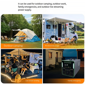 Station Portable Lithium-Ion Grande Capacité 5KWh avec Panneau Solaire, Onde Sinusoïdale Pure et Contrôleur MPPT pour Diffusion en Direct et Urgences Familiales - Product Image 2