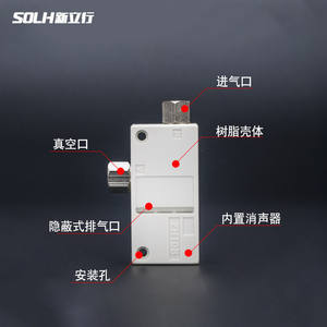 Générateur pneumatique à vide élevé ZH05BL/07/10/13BS-06-06-08-10-01, composants industriels à haut débit - Product Image 4