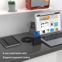 Mesin pembaca kartu pintar, pemasangan eksternal USB untuk ponsel SIM Kredit/Debit Bank EMV IC & pembaca kartu ID