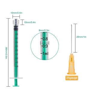 <span class=keywords><strong>Seringue</strong></span> vétérinaire de 1ml avec aiguille Équipement médical pour bovins et animaux Caractéristique de sécurité - Product Image 1
