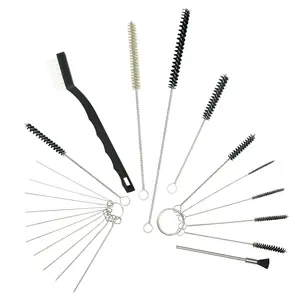 Kit d'outils de nettoyage de pistolets de pulvérisation avec ensemble de brosses à aiguilles de réparation pour pistolets Accessoires de nettoyage de pistolet à air comprimé Buse de canule - Product Image 3