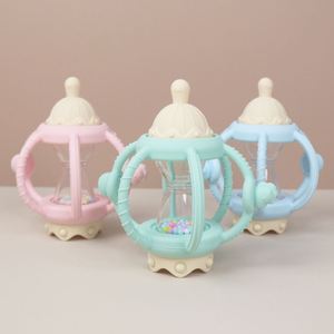 Anneau de dentition en silicone de qualité alimentaire pour nouveau-nés, jouet de dentition en forme de boule sans BPA - Product Image 1