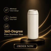 Mug de voyage isotherme en acier inoxydable à double paroi, anti-fuite, 16 oz, avec ouverture à 360 degrés