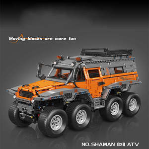 MOULD <span class=keywords><strong>KING</strong></span> 13088S <span class=keywords><strong>Shaman</strong></span> 8x8 ATV Voitures Blocs de construction Châssis 8 roues motrices Véhicule tout-terrain Modèle de briques Jouets pour enfants Cadeaux de Noël - Product Image 2