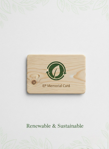 EP <b>Memorial</b> Card Wooden RFID Tag NTAG215 13.56 MHz Waterproof Access Control - Product Image 2