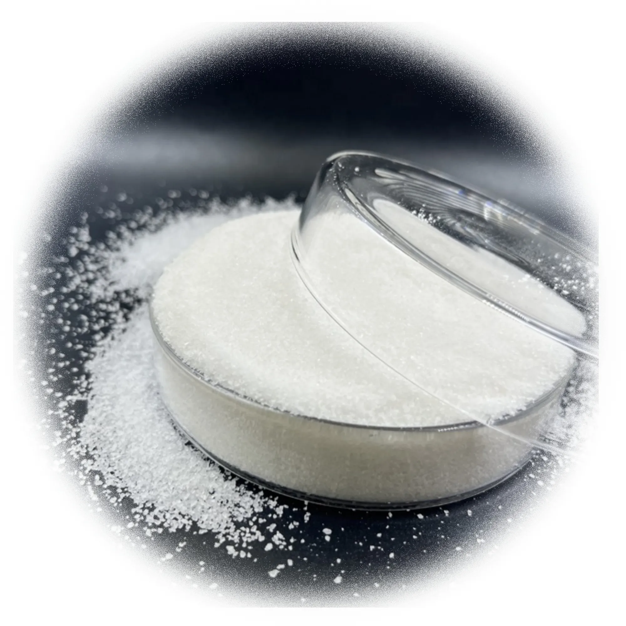 Pó branco de poliacrilamida para refino de açúcar, agente purificador de água industrial de alto peso molecular