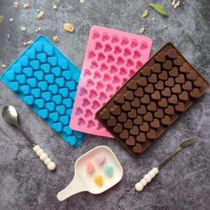 Stampo in Silicone a 55 Cavità a Forma di Cuore per Cioccolatini, Utensili da Cucina per Pasticceria, Stampi per Sapone, Vassoi per Resina Fai da Te - Product Image 1