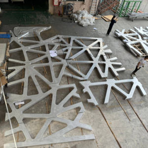 Nouvel Panneau de décoration de façade extérieure en aluminium Décoration murale extérieure <span class=keywords><strong>Mashrabiya</strong></span> pour immeuble de bureaux - Product Image 3