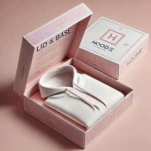 Ropa de invierno de cartón biodegradable ecológica, ropa de calle, <span class=keywords><strong>sudaderas</strong></span> con capucha, caja de embalaje, esponja en relieve personalizada - Product Image 1