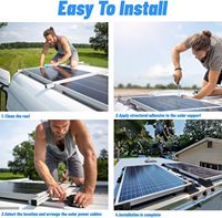 Support de montage de panneau solaire OEM en ABS, résistant aux UV, en plastique, pour camping-car, caravane, bateau