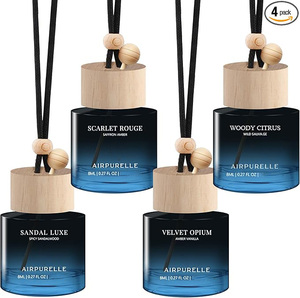 Lot de 4 désodorisants de voiture AIRPURELLE Mix-4, 8 ml x 4, pack varié de parfums de luxe, longue durée, écologique - Product Image 1