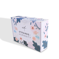 Boîte d'expédition personnalisée en gros avec logo, recyclable, en matériaux recyclés, finition mate et gaufrage pour chaussures et vêtements
