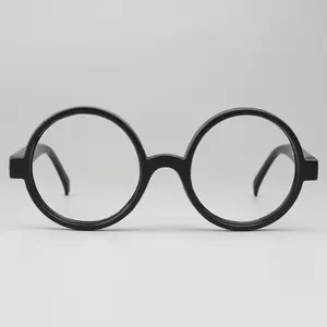 Round Black Spectacle frame Wizard Glasses Carnival Old school Fancy Dress Nerd Joke cosplay School Geek Party Costume