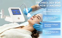 Appareil portable de soin du visage à 2 poignées, affine la texture de la peau, élimine les cicatrices d'acné, anti-âge, machine de beauté pour salon