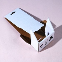 Boîte d'impression personnalisée en carton ondulé FSC écologique biodégradable pliable pour présentoir de table de vente au détail