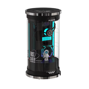Boîtier PC Mecha Space NPC <span class=keywords><strong>ALSEYE</strong></span>, design cylindrique, panoramique à 360 degrés, compatible ATX/ITX, boîtiers et tours d'ordinateur de jeu 360 - Product Image 2