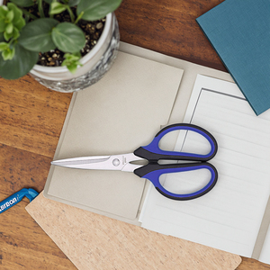 전문 재단사 가위 스테인레스 스틸 8 인치 부드러운 가장자리 왼손 바느질 자수 가위 인체 공학적 손잡이 DIY - Product Image 6