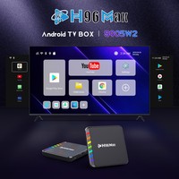 H96 MAX Amlogic S905W2 STB 4K Akışlı Özel 4GB RAM WIFI6 İnternet TV Kutusu Google Akıllı Android Set Üstü TV Kutusu (İletişim Cihazı Olmadan)