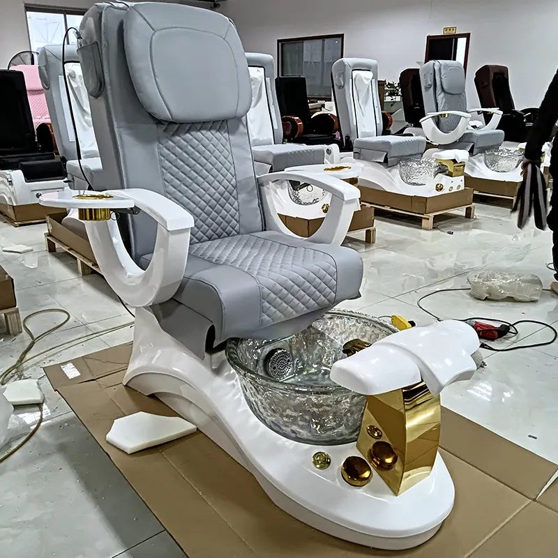 Factory Customized Luxury Nail Salon Foot Spa Manicure Pedicure Chair Pedicure Spa Massage Chair Spa Chair