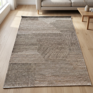 Best Quality Elegant Handmade Rectangle Braided Jute Rug Durable Eco Friendly Natural Fiber Floor Carpet From Indian Supplier - Product Image 1