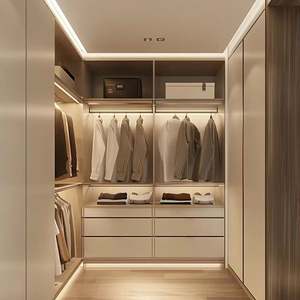 Armario Vestidor de Lujo para Hombre, Estilo Moderno, Plegable y Extensible, con Tablero HDF - Product Image 5