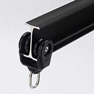 Rail de rideau en aluminium pliable, rail de rideau courbé pour montage au plafond, rail de rideau mural - Product Image 6