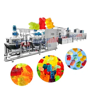 High Speed Kleine automatische Jelly Candy Making Maschinen Linie Soft Candy Drop Maschine Bear Gummy Machine