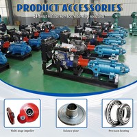Pompe centrifuge horizontale multi-étages en acier inoxydable haute pression utilisée pour l'irrigation agricole, les usines et les mines