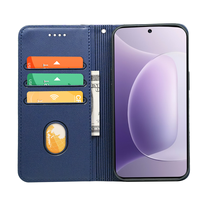 Étui de téléphone portable avec support magnétique rabattable et fente pour cartes pour Honor 200 Lite 500 Pro 500 600 Pro 600 X9C X9B