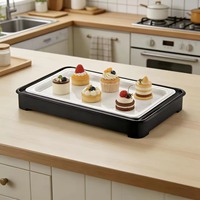 Ensemble de supports à gâteaux en acier inoxydable pour hôtel et restaurant, présentoir à desserts, stand de présentation alimentaire pour traiteur, buffet pour banquet, mariage