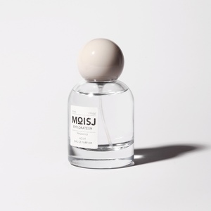 Bouteille d'épaule ronde de cylindre clair de simplicité de 50ml avec le chapeau brillant de boule de Griege - Product Image 3
