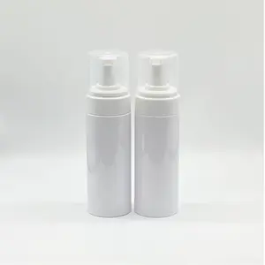 定制150毫升塑料PET泡沫泵瓶，用于洗面奶丝网印刷表面处理