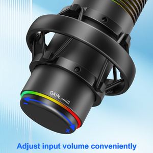 MK02 Dual <b>Condenser</b> USB <b>Microphone</b> With Noise Reduction, Touch Control, 192kHz/24Bit for Podcast Recording MK02 USB <b>Microphone</b> - Product Image 3
