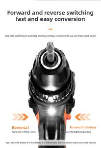 Taladro manual de destornillador eléctrico recargable multifunción OEM personalizable con juego de herramientas de embalaje de cubo - Product Image 4