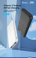 Miccell OEM Powerbank Portabel 20000mah Slim Power Banks 10000/20000mah Mini Cargador Portatil Mendukung Pengisian Cepat untuk Ponsel