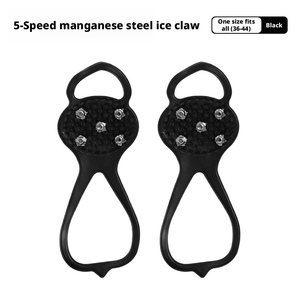 Ramponi Antiscivolo a 5 Denti per Neve e Ghiaccio, Tipo Zucca, Semplici e Portatili, Copriscarpe Antiscivolo per Attività all'Aperto in Inverno - Product Image 1