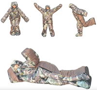 Drap de lit de camping léger et doux en polyester, imperméable, 3 saisons, avec doublure confortable pour adultes, style momie, pour sac de couchage