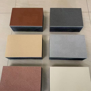 Panneau en laine de roche carré moderne, panneau ignifuge, excellente qualité, isolation décorative des murs à bas prix, fabriqué en basalte - Product Image 1