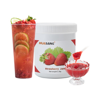 Sirop concentré de fraises HENGZHI avec pulpe naturelle et forte teneur en fruits pour Bubble Tea et Thé aux fruits - Personnalisable