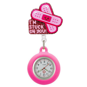 Alloy Case Material and Alloy Material Type Round Nurse <b>Watch</b> Fashion Quartz Movement Gold <b>Cheap</b> Nurse <b>Watch</b> - Product Image 4