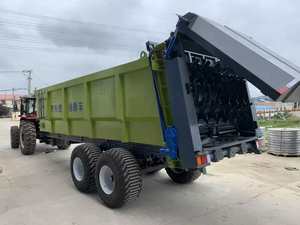 China Yulin Irrigación Equipo de tratamiento de ganado Camión esparcidor de estiércol seco en venta PTO Granja agrícola patio esparcimiento - Product Image 4