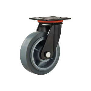 Roue de roulement de sol robuste en laque noire de haute qualité AUGUS, 4 pouces, 5 pouces, 6 pouces, 8 pouces - Product Image 5