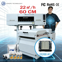 Imprimante DTF I3200 personnalisée, nouvelle imprimante DTF 60 cm, double tête, 1200 dpi, 22 m²/h, imprimante DTF, film de transfert DTF, imprimante grand format