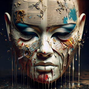 Estilo Art Deco 'Reflejos Lágrimales' para el Hogar, Diseño Único con Apelo Emocional - Product Image 5