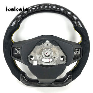 Volant en fibre de carbone véritable avec affichage LED pour <span class=keywords><strong>Jaguar</strong></span> <span class=keywords><strong>E</strong></span>-Pace F-PACE F-<span class=keywords><strong>Type</strong></span> I-PACE XE XF XJ Accessoires d'intérieur - Product Image 6